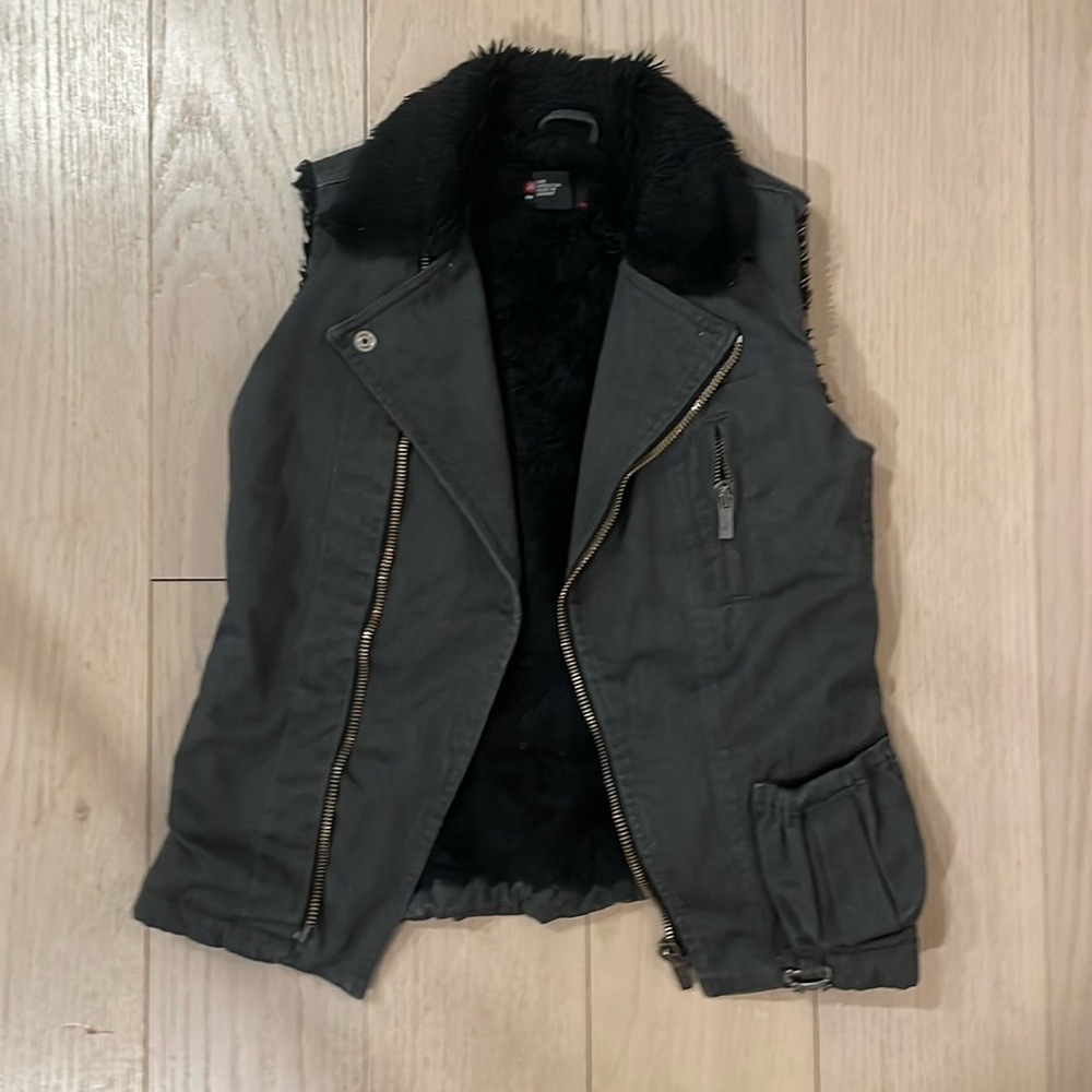 Diesel biker sherpa vest